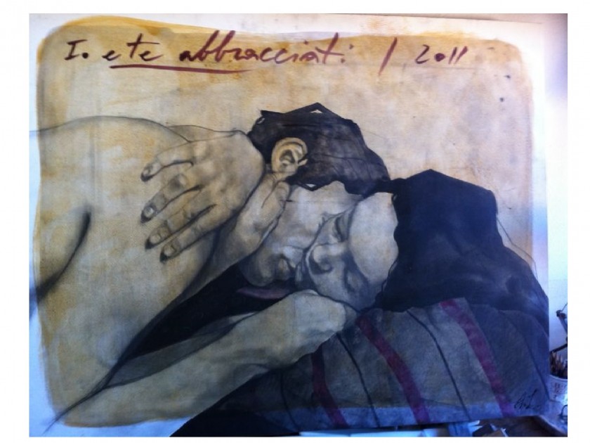 "You and I embraced", Artwork by Antonella Masetti Lucarella