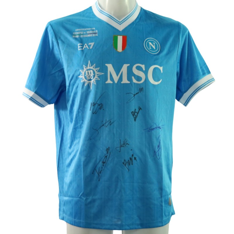 Official Signed Shirt, Napoli vs Bologna Supercoppa Italiana Final 2025