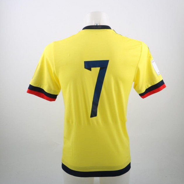 Bacca Colombia shirt, issued/worn Russia '18 Mundial qualifications