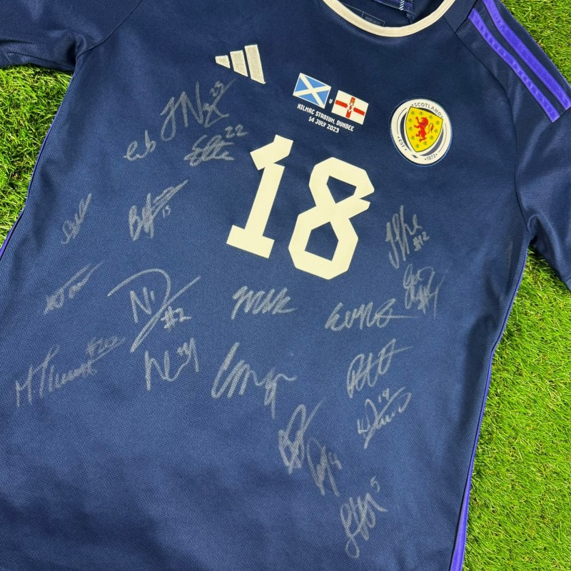 Emma Watson Player-worn and signed Scotland vs Northern IE 14th July 2023 Shirt