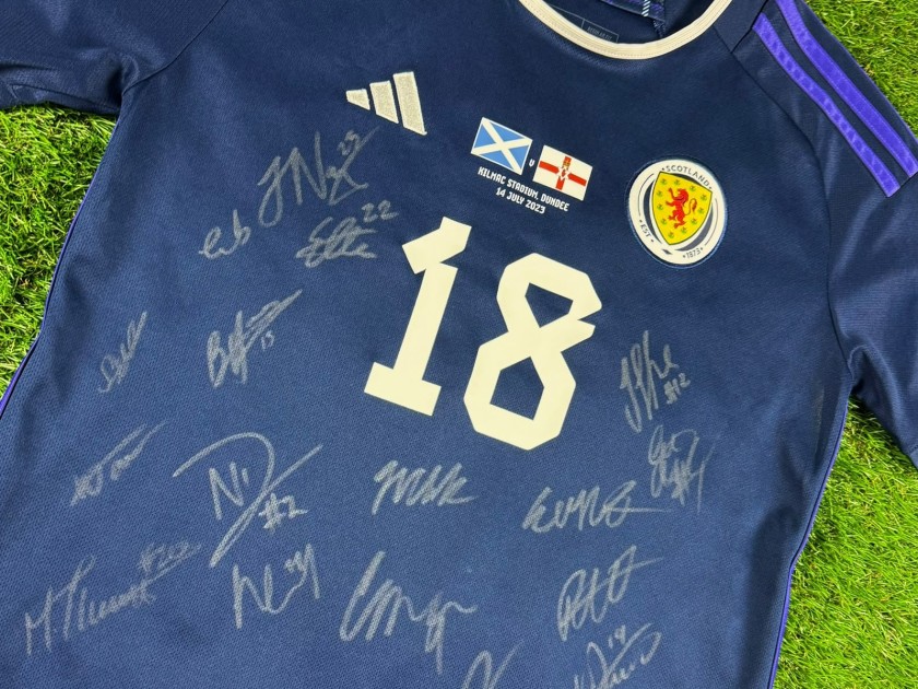 Emma Watson Player-worn and signed Scotland vs Northern IE 14th July 2023 Shirt