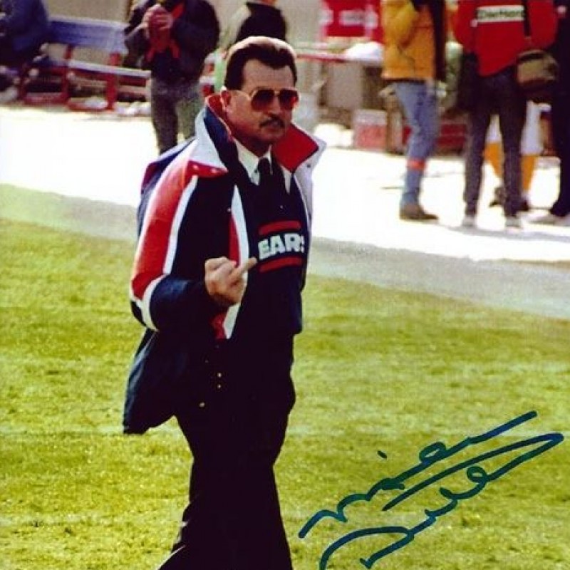 Iron Mike Ditka Hand Signed NFL Photo