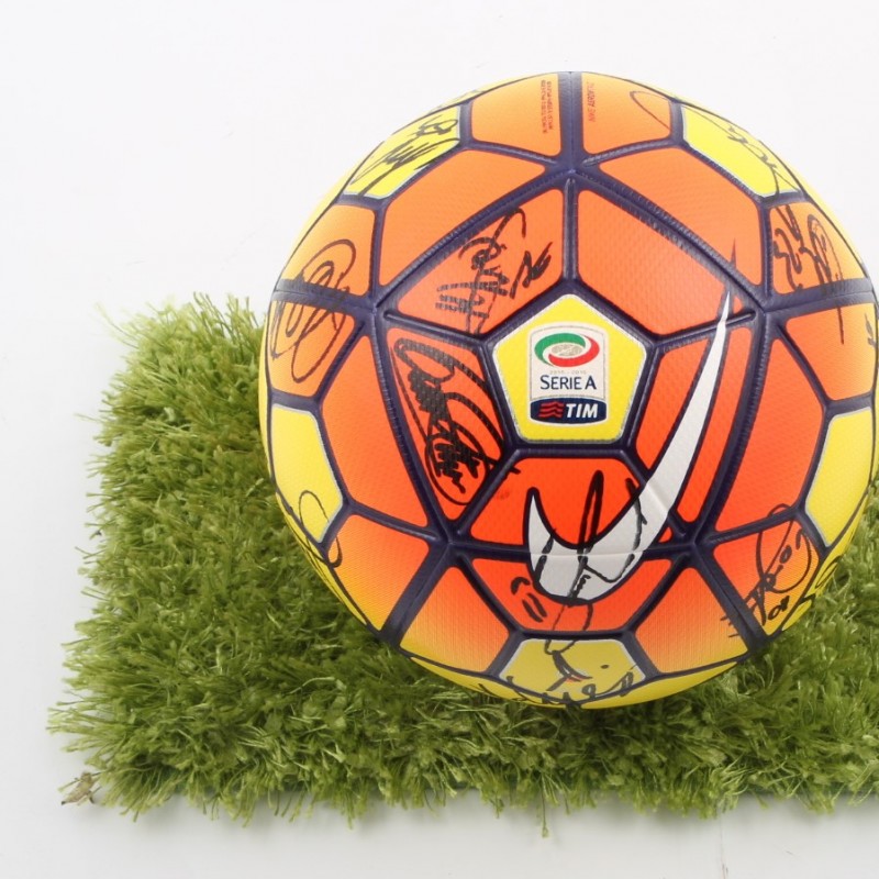 Serie A match ball signed by FC Inter players