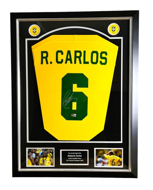 Carlos' Brazil Signed and Framed Shirt