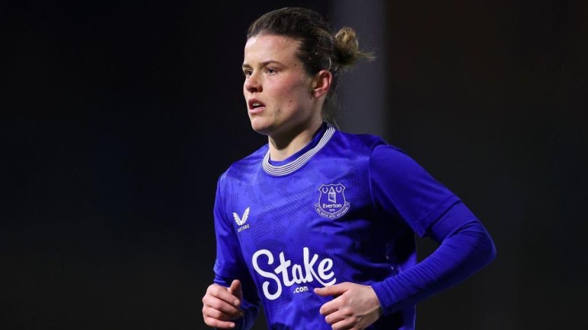 Hayley Ladd Everton 2024–25 Official Player-Worn Home Football Shirt