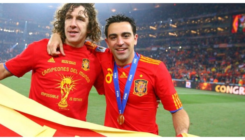 Xavi's Spain Signed Shirt - 2010