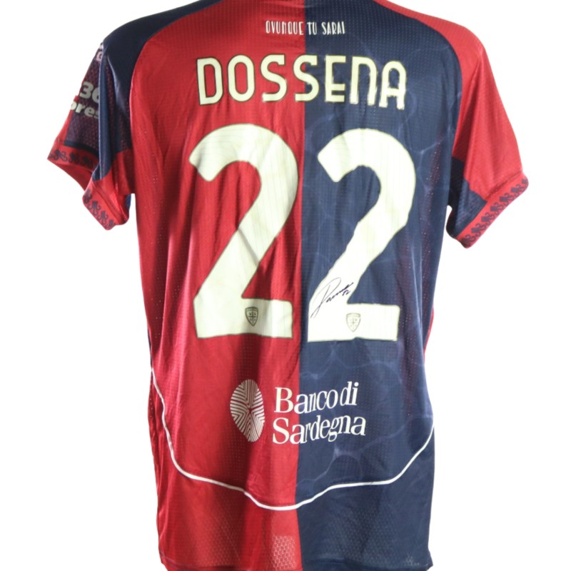 Dossena's Signed Unwashed Shirt, Cagliari vs Cremonese 2026