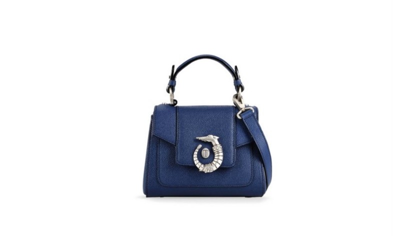 Blue Trussardi Mini LOVY Bag 