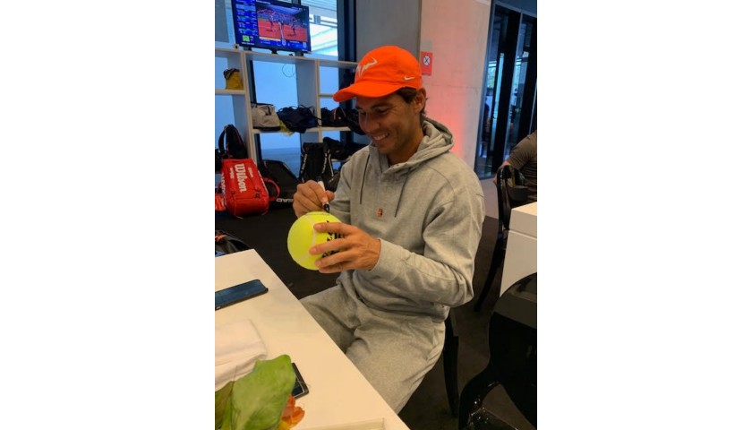 Tennis Ball Signed by Nadal