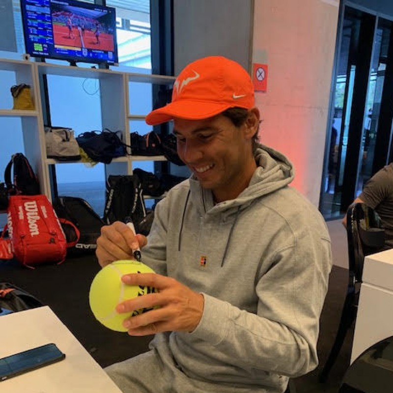 Tennis Ball Signed by Nadal
