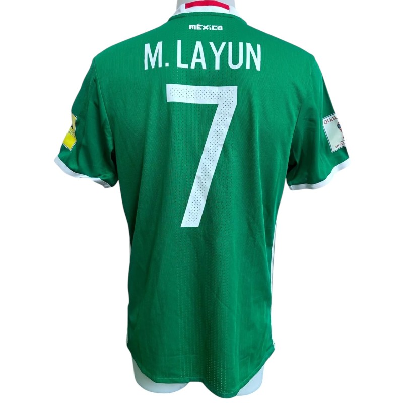 Layun's Mexico Match-Issued Shirt , 2016/17