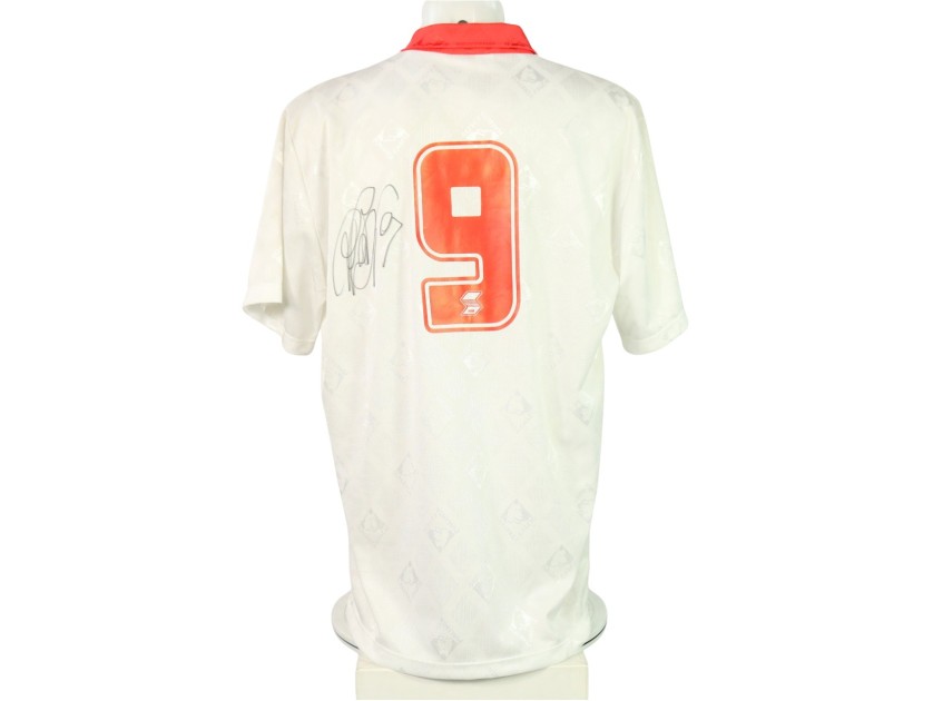 Maglia preparata Piacenza, 1994/95 - Autografata da Inzaghi