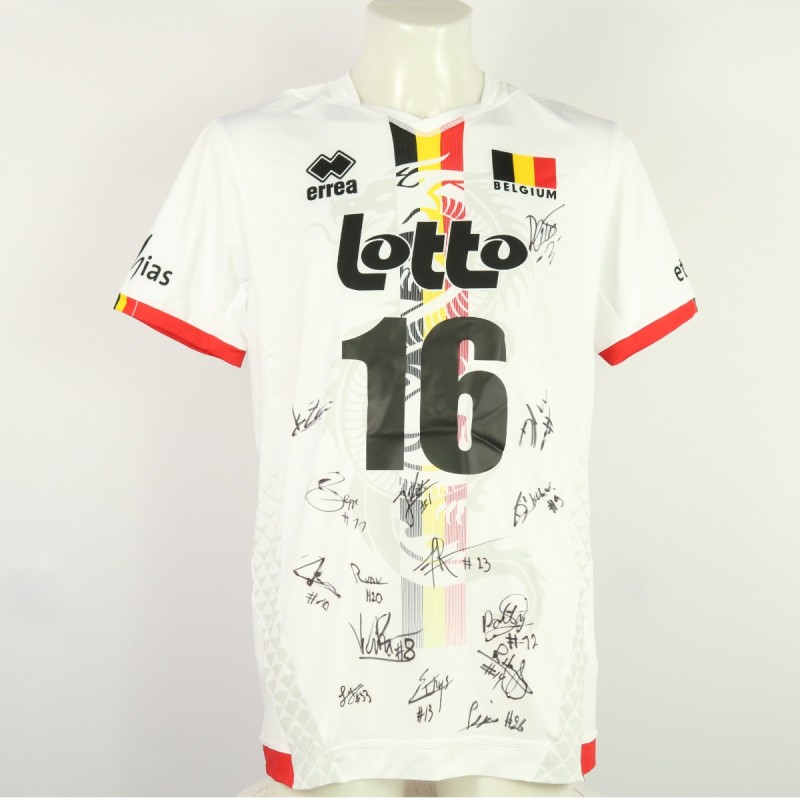 Belgium's jersey - Valkiers athlete - of the men's national team at the European Championships 2023 - autographed by the team