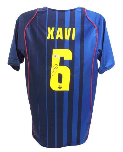 Xavi Hernandez's Barcelona Signed Replica Shirt