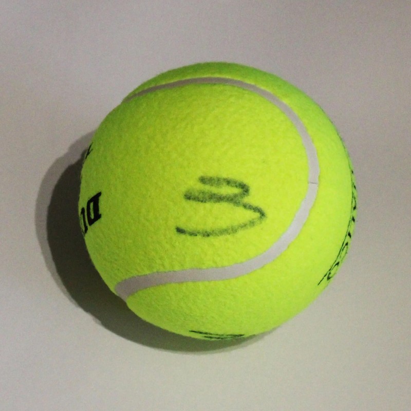 5" Jumbo Tennis Ball signed by Gauff and Sakkari Internazionali d'Italia 2024