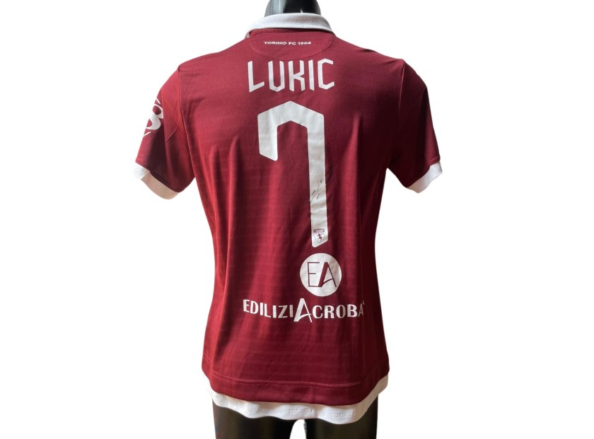 Lukic's Torino Match-Issued Shirt, 2019/20 - Signed with video proof