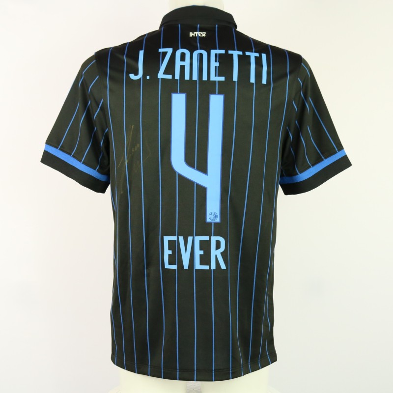 "Zanetti 4 Ever" Official Inter Signed Shirt, 2014/15