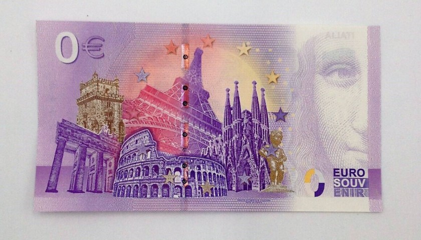 Banconota e moneta Euro commemorative Italia 2021 - CharityStars