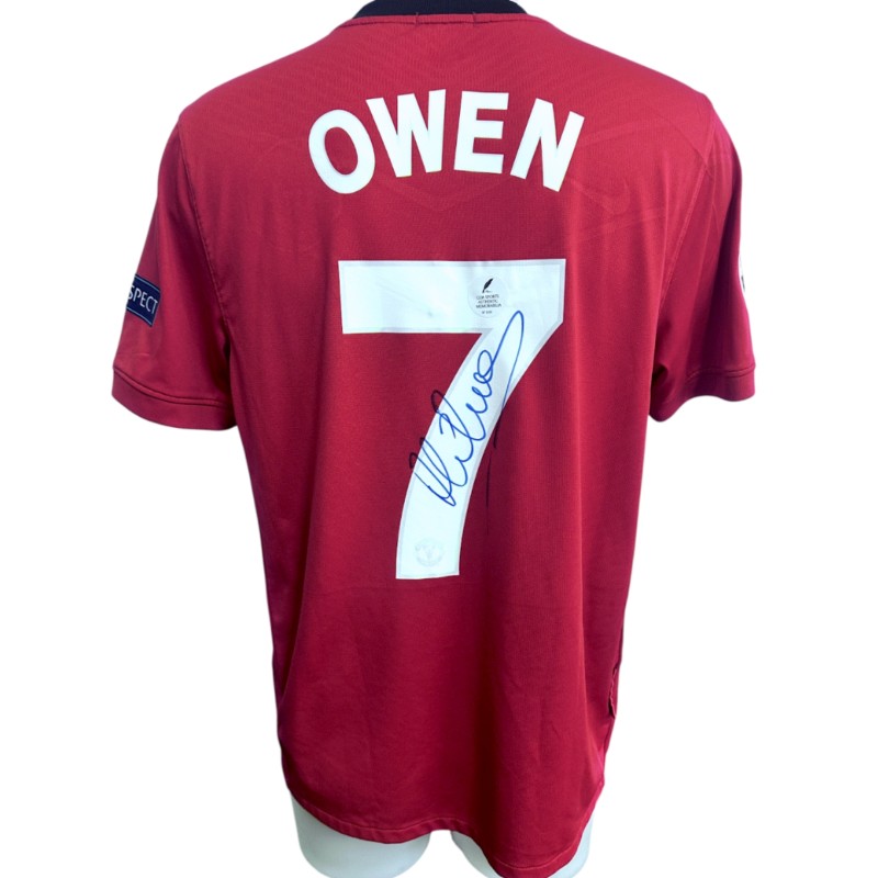 Owen's Manchester United Signed Official Shirt, UCL 2009/10