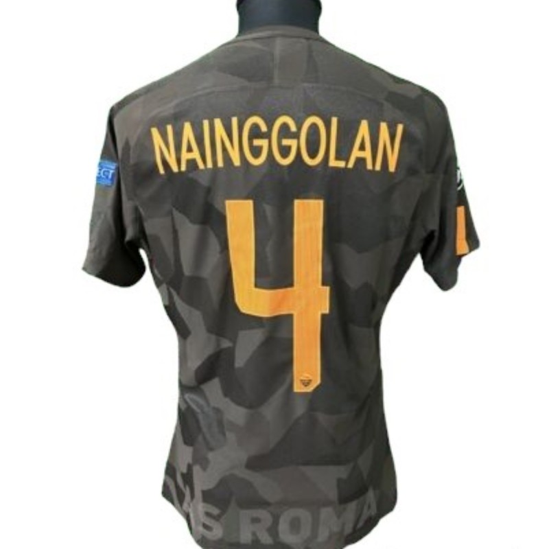 Nainggolan's Roma Match-Issued Shirt, CL 2017/18