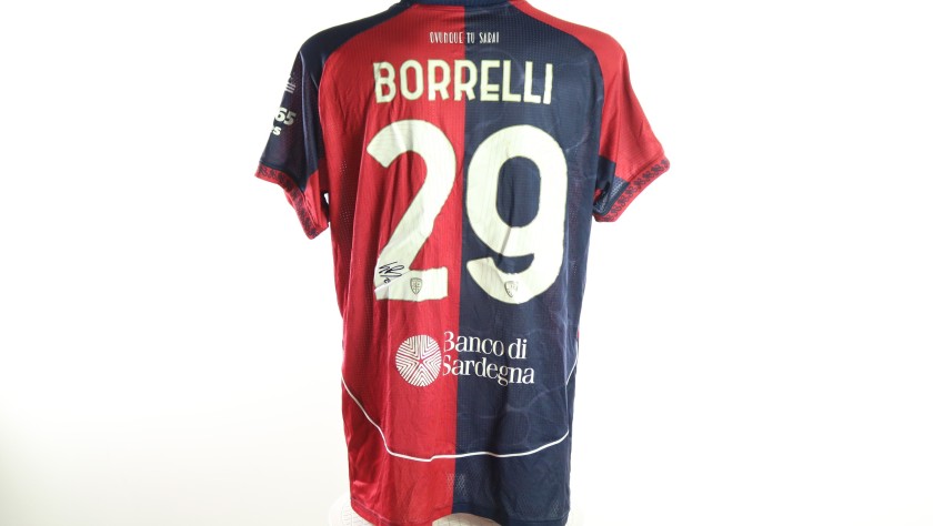 Borrelli's Signed Unwashed Shirt, Cagliari vs Cremonese 2026