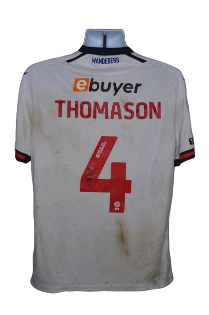 Maglia indossata George Thomason Bolton Wanderers, vs Shrewsbury - Autografata