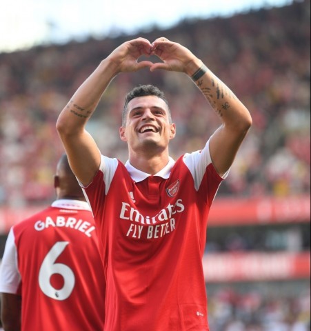 Granit Xhaka's Arsenal 2022/23 Signed Shirt