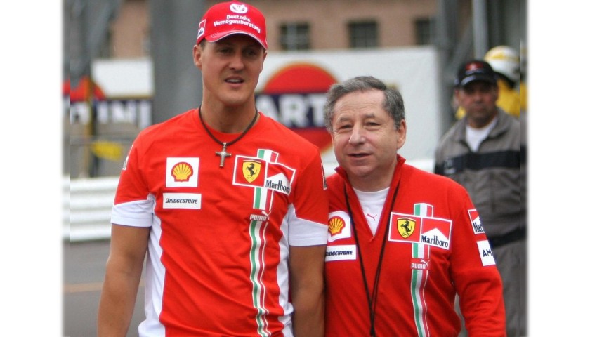 Scuderia Ferrari Official T-Shirt, Monza 2023 - Signed by Carlos Sainz and  Charles Leclerc - CharityStars