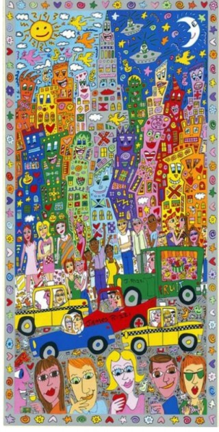 "The City That Never Sleeps" Signed by James Rizzi