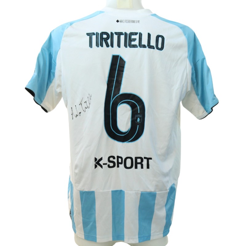 Tiritiello's Signed Unwashed Shirt, Virtus Entella vs Mantova 2025