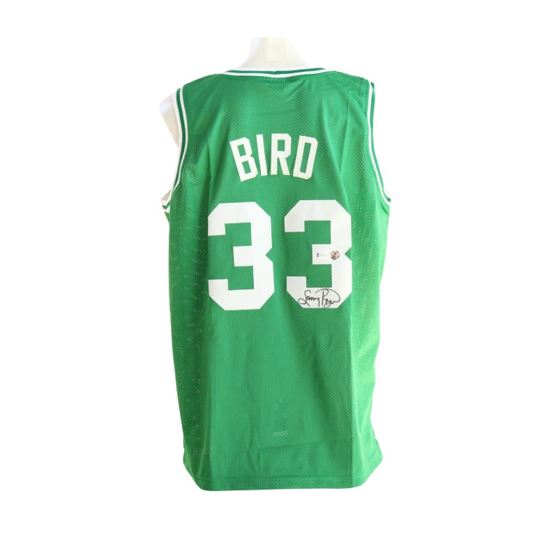 Canotta replica Larry Bird Boston Celtics - Autografata