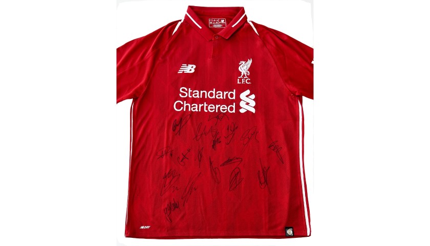 Liverpool FC 1st Team Signed Home Shirt