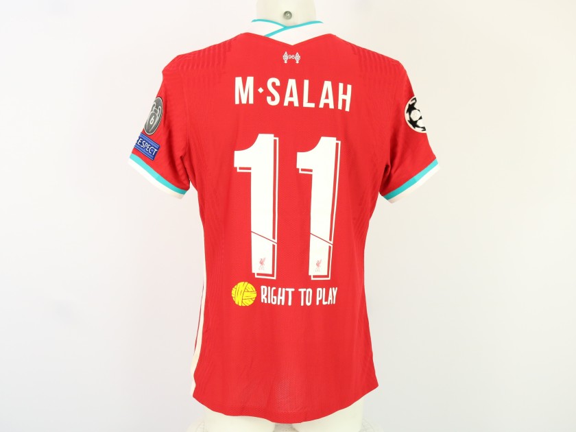 Mo Salah's Liverpool Champions League 2020/21 Match-Issued Shirt