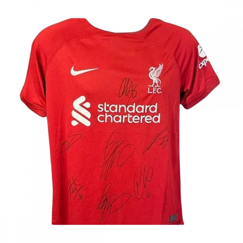 Liverpool 2022/23 Squad Multi Signed Shirt 