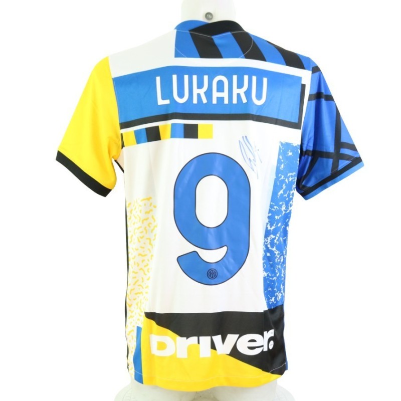 Maglia ufficiale Lukaku Inter, 2020/21 - Autografata