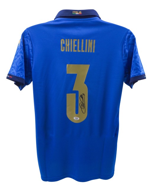 Replica della maglia dell'Italia firmata da Giorgio Chiellini