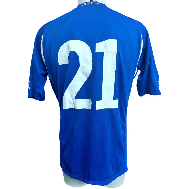 Marchisio's Italy U21 Match-Issued Shirt, 2010