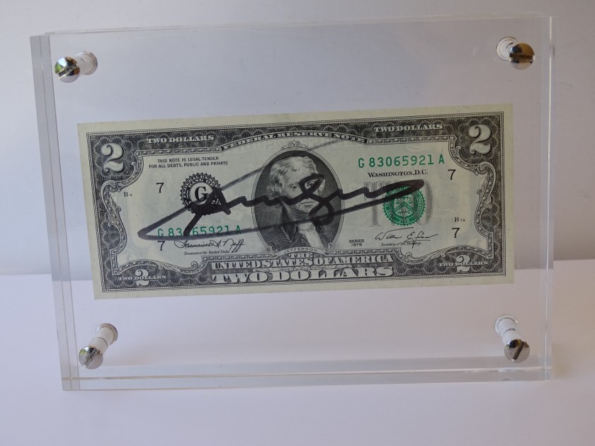 Andy Warhol Signed Two Dollar 