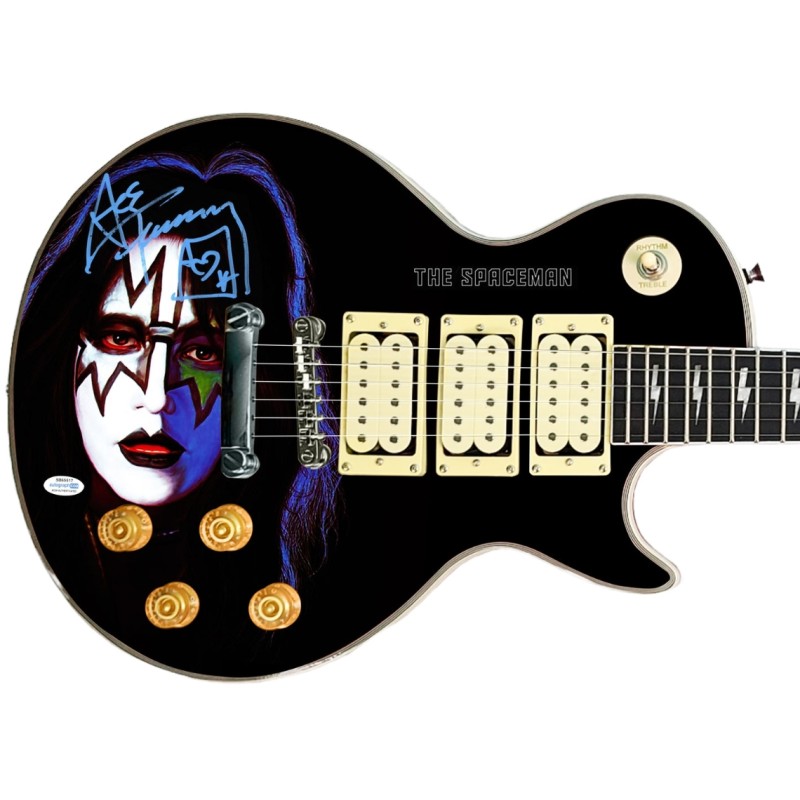Ace Frehley of Kiss Signed Custom Graphics Guitar