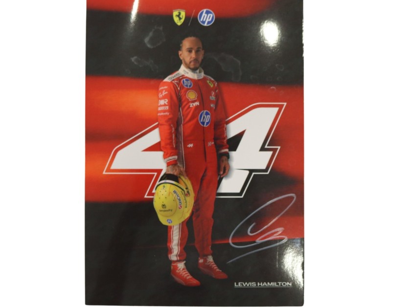 Promo Card di Lewis Hamilton, 2026 - Autografata