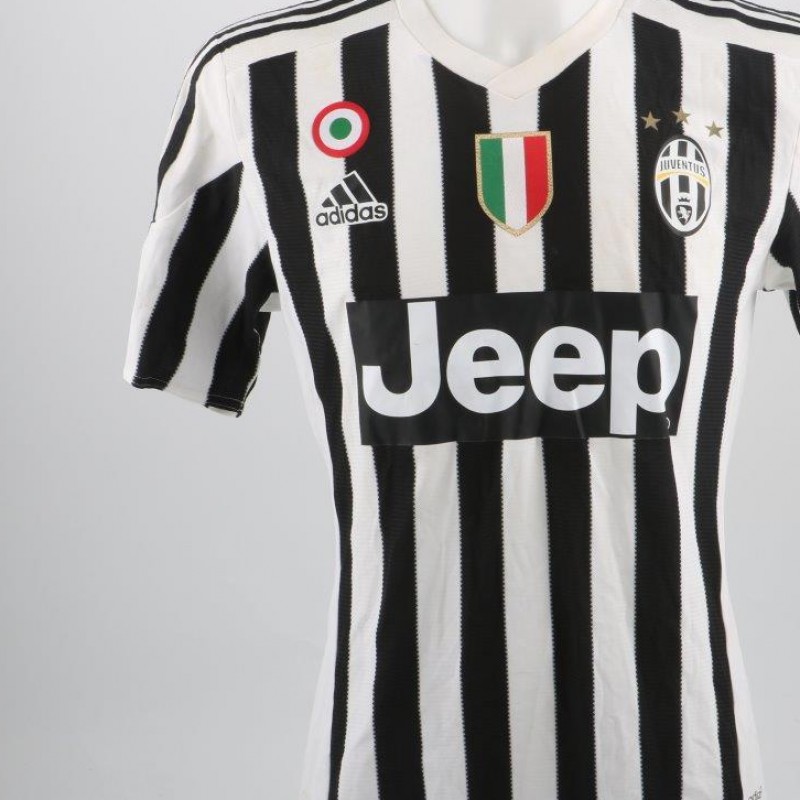 Matchworn Licthsteiner Juve shirt, worn Serie A 2015/2016 - unwashed
