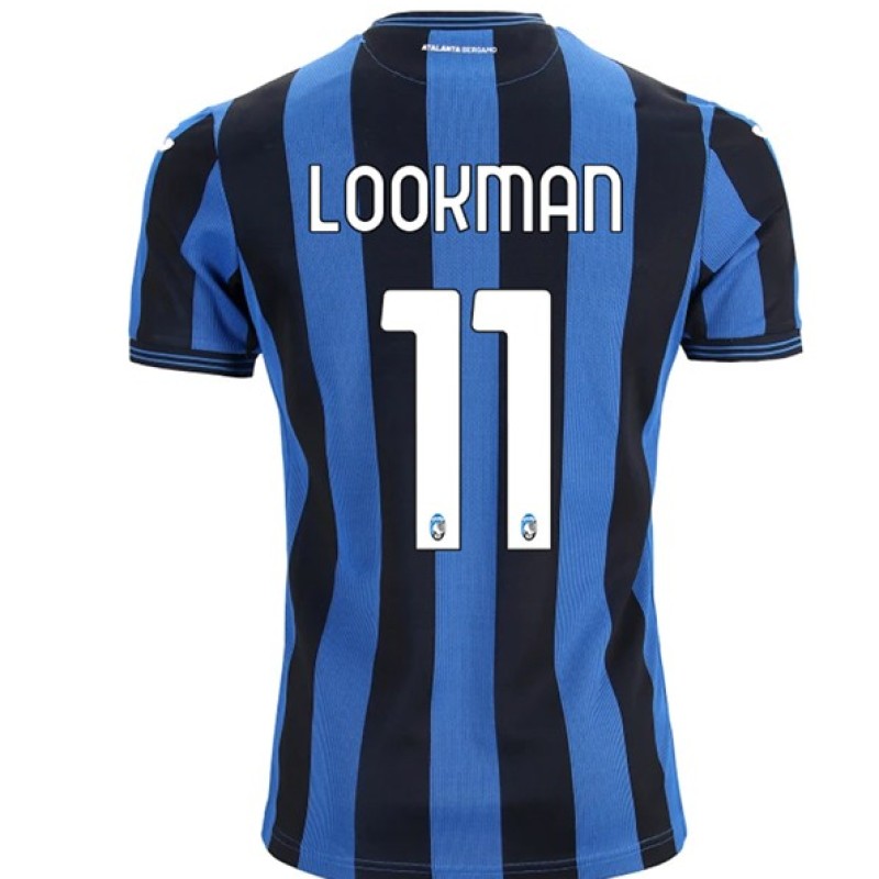 Maglia Atalanta 2024/25 firmata da Lookman con dedica personalizzata