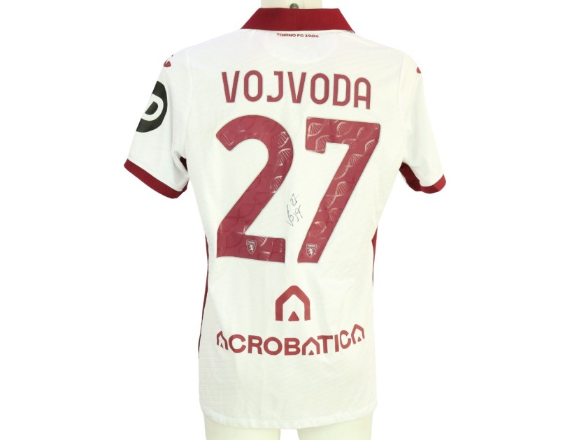 Vojvoda's Signed Unwashed Shirt, Milan vs Torino 2024