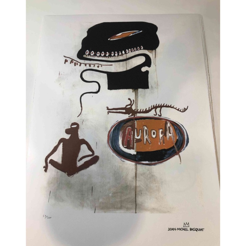 Offset lithography by Jean-Michel Basquiat (replica)