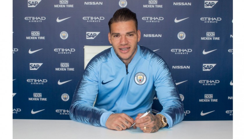 Ederson Worn and Signed Walkout Jacket