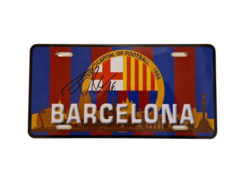 Il cartello stradale di Fermin Lopez firmato FC Barcelona