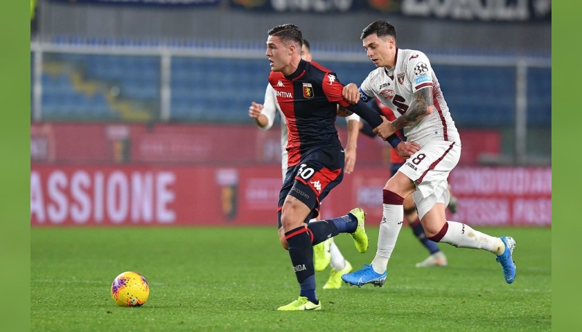 Favilli's Genoa Match-Issued Signed Shirt, 2019/20