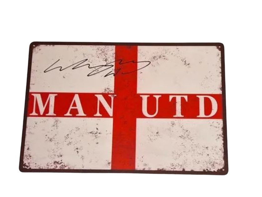 Wayne Rooney's Manchester United Signed Road Sign