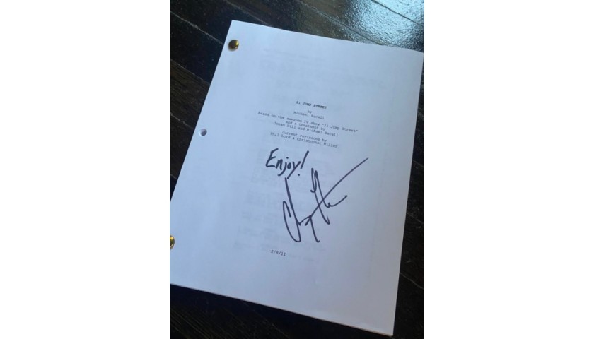 Personalized 21 Jump Street Script Signed by Channing Tatum