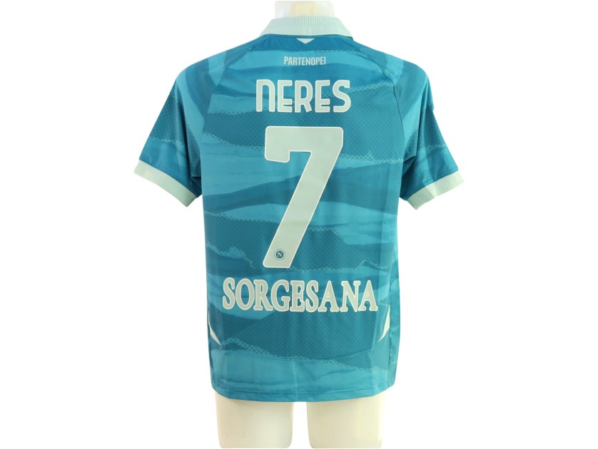 Neres' Napoli Match-Issued Shirt, 2024/25 - Parthenope Limited Edition